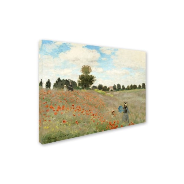 Claude Monet 'Wild Poppies Near Argenteuil' Canvas Art,24x32